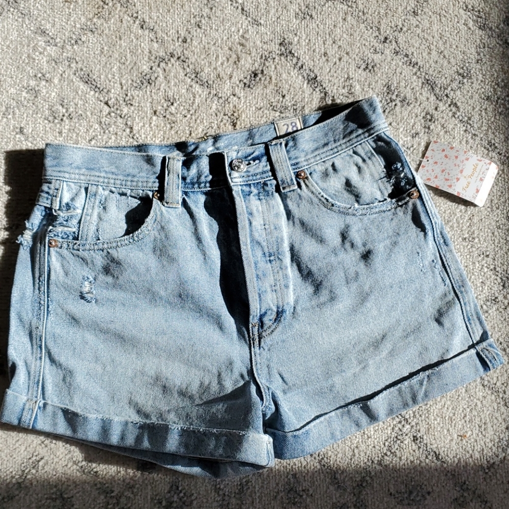 Free People Jean Shorts